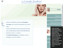 Tablet Screenshot of dermatologoquadrinicorrado.it